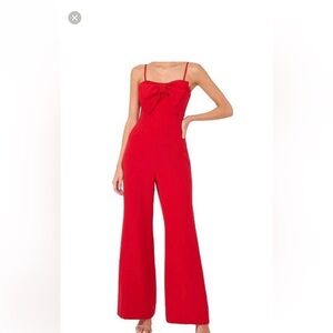 CeCe Striking Red Jumpsuit
